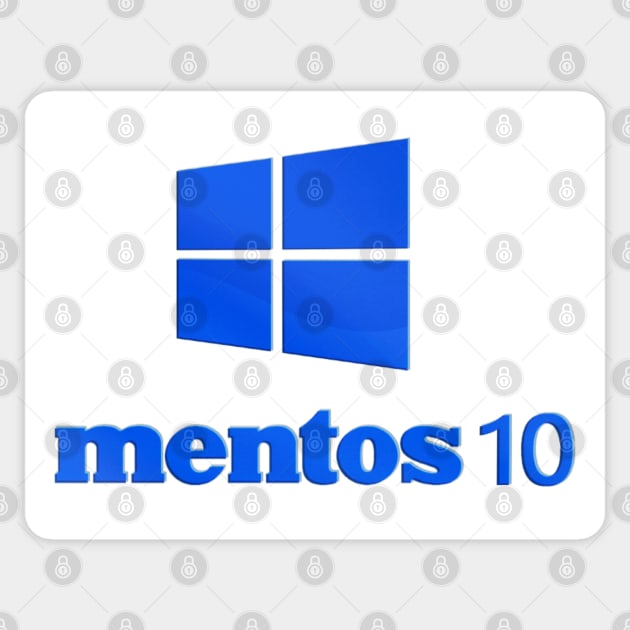 Mentos 10 Operating System Sticker by Bombastic Graphics